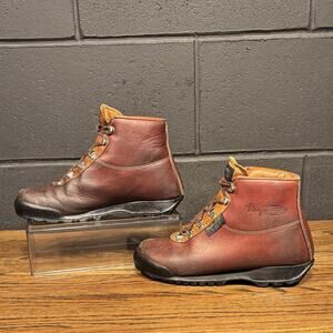 Vasque Sundowner Skywalk Gore-Tex Cowhide Hiking Boots Men 6.5 Women 7.5-8 Italy